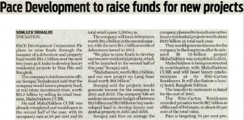 The Nation: PACE Development to raise funds for new projects