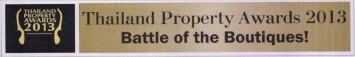 Pattaya Today: Thailand Property Awards 2013 Battle of the Boutiques