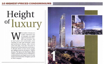 Bangkok Post: 10 Highest Priced Condominiums