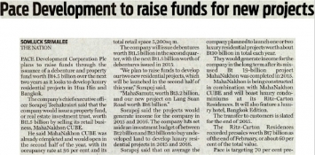 The Nation: PACE Development to raise funds for new projects