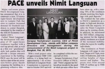 Pattaya Mail: PACE unveils ‘Nimit Langsuan’