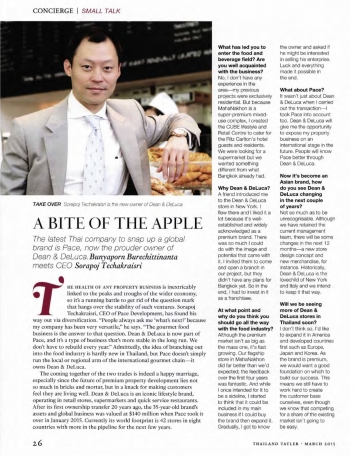 Thailand Tatler: A bite of the apple